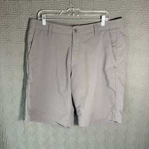 Under Armour Shorts Mens Size 38 Grey Gray Golf Heat Gear Loose